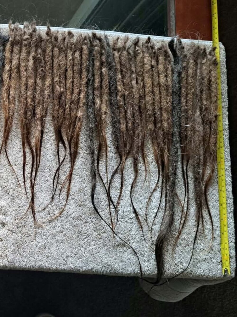 73 Count 100% VIRGIN Human Hair Loc Extensions + Bulk Install Hair StraightBrown